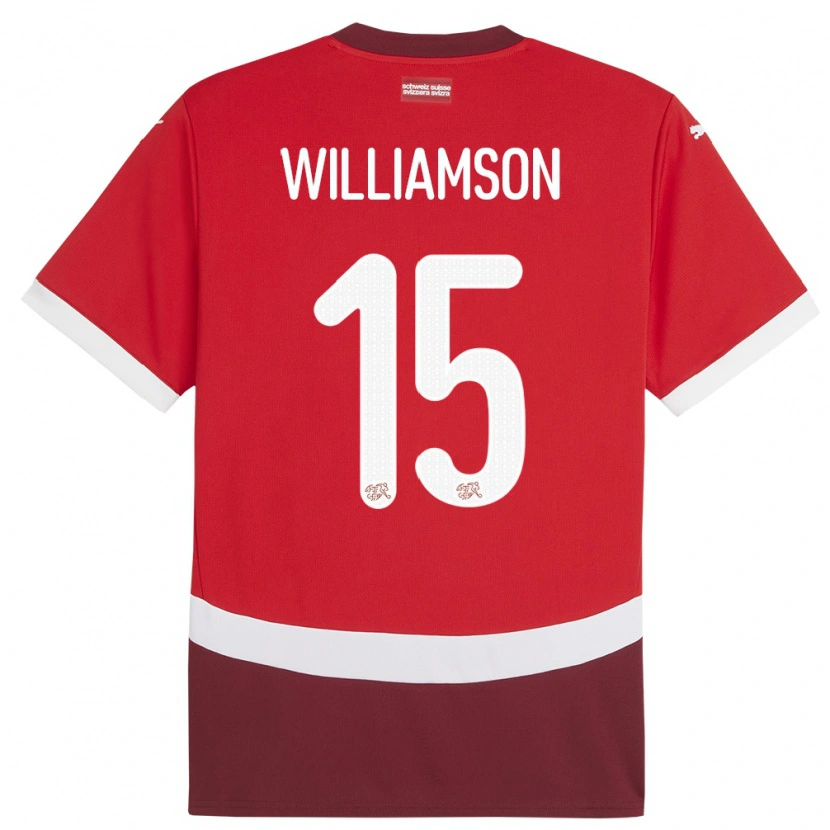 Danxen Kid Switzerland Joachim Williamson #15 Red Home Jersey 24-26 T-Shirt