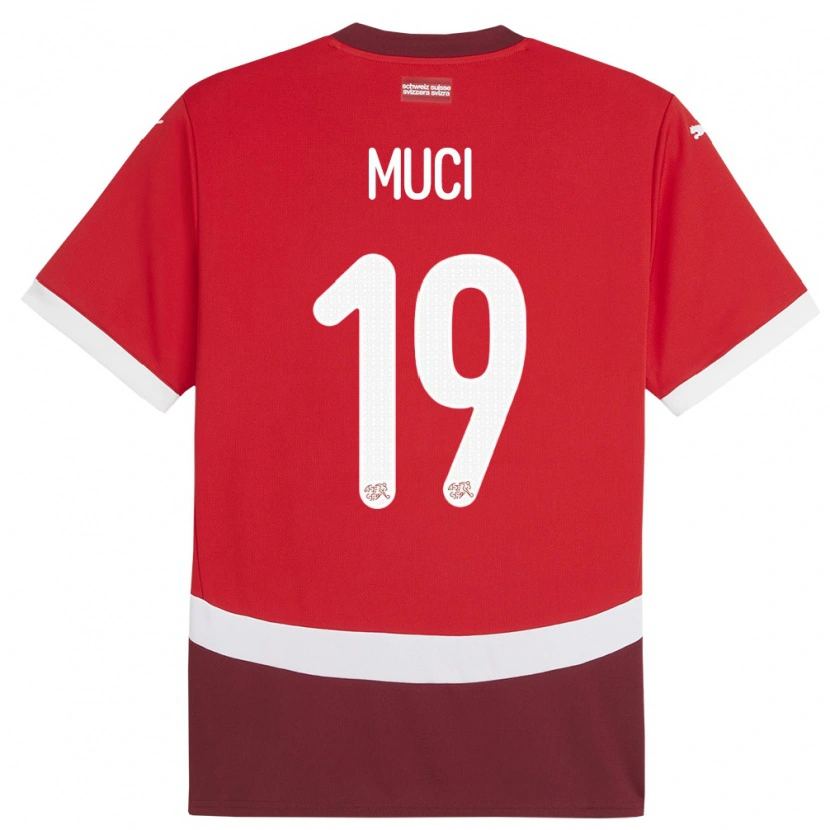 Danxen Kid Switzerland Nikolas Muci #19 Red Home Jersey 24-26 T-Shirt