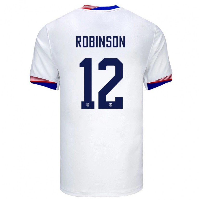 Danxen Kid United States Miles Robinson #12 White Home Jersey 24-26 T-Shirt