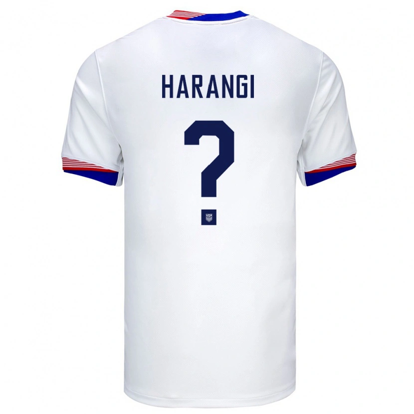 Danxen Kid United States Aiden Harangi #0 White Home Jersey 24-26 T-Shirt