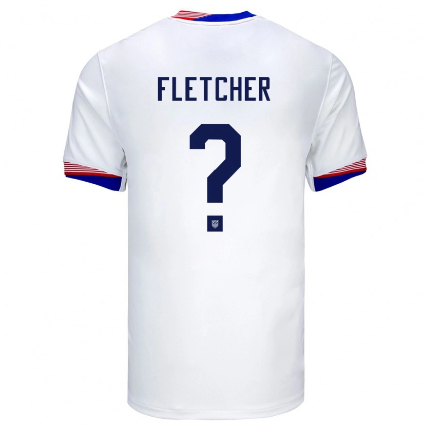 Danxen Kid United States Kristian Fletcher #0 White Home Jersey 24-26 T-Shirt