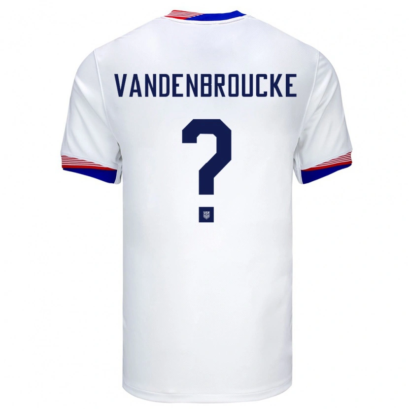 Danxen Kid United States Victor Vandenbroucke #0 White Home Jersey 24-26 T-Shirt