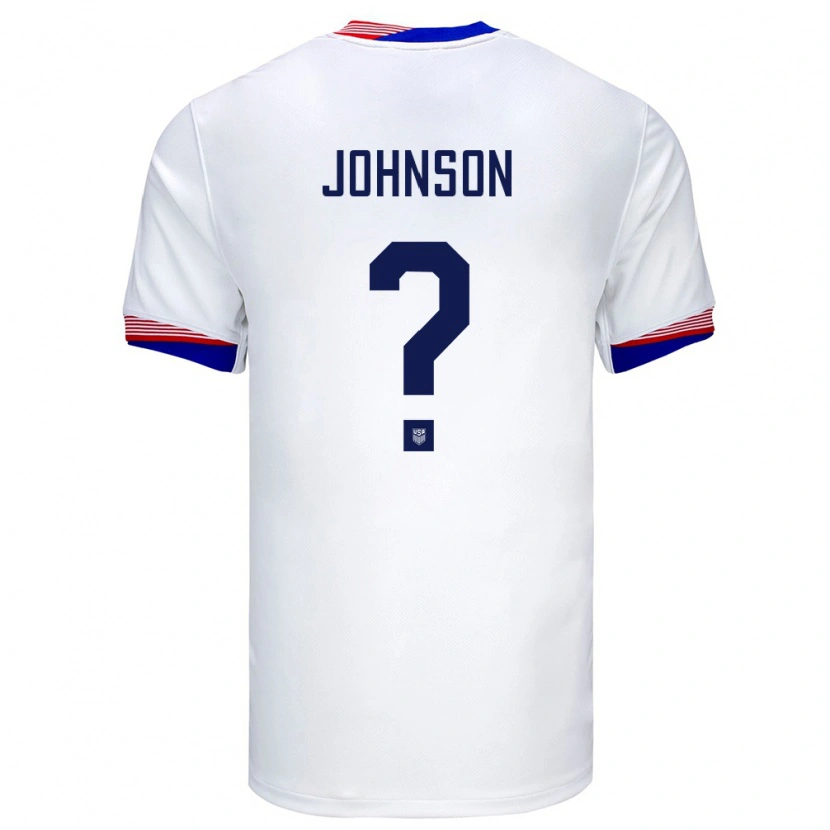 Danxen Kid United States Jamir Johnson #0 White Home Jersey 24-26 T-Shirt