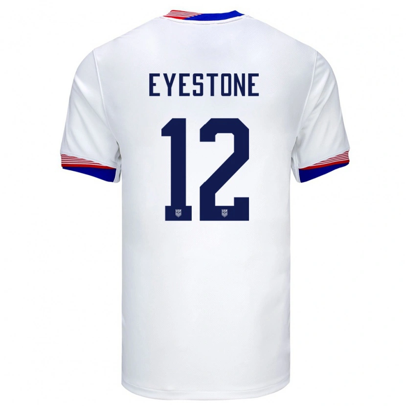 Danxen Kid United States Julian Eyestone #12 White Home Jersey 24-26 T-Shirt