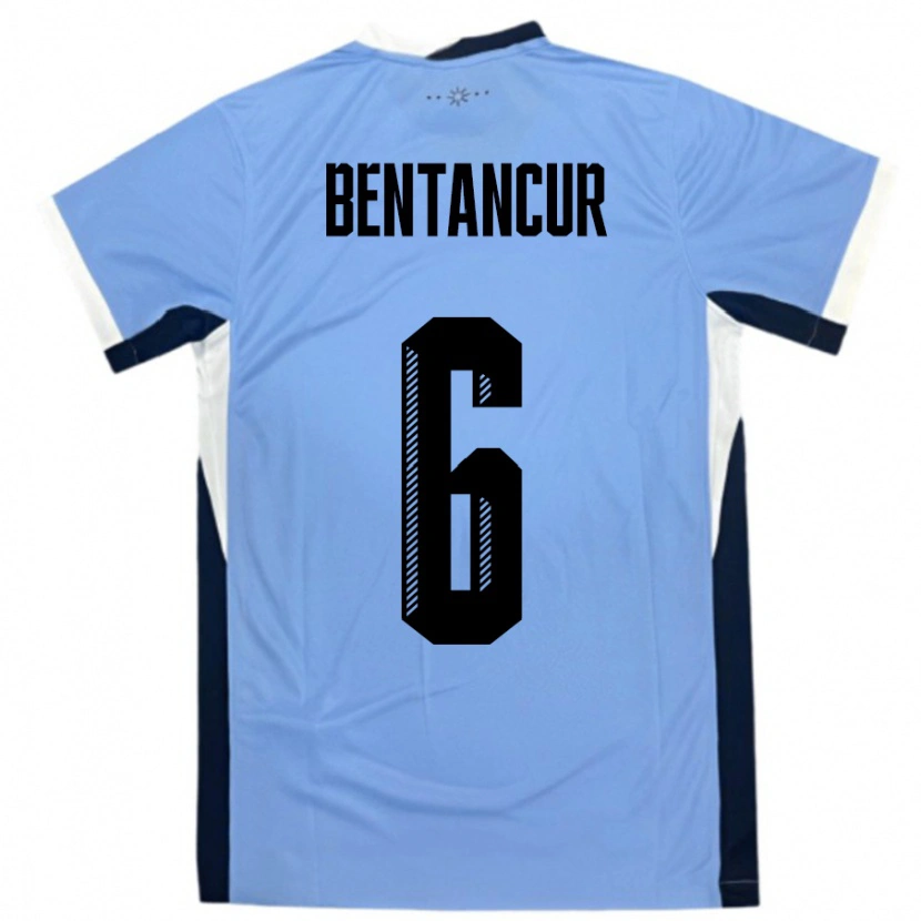 Danxen Kid Uruguay Rodrigo Bentancur #6 White Black Home Jersey 24-26 T-Shirt