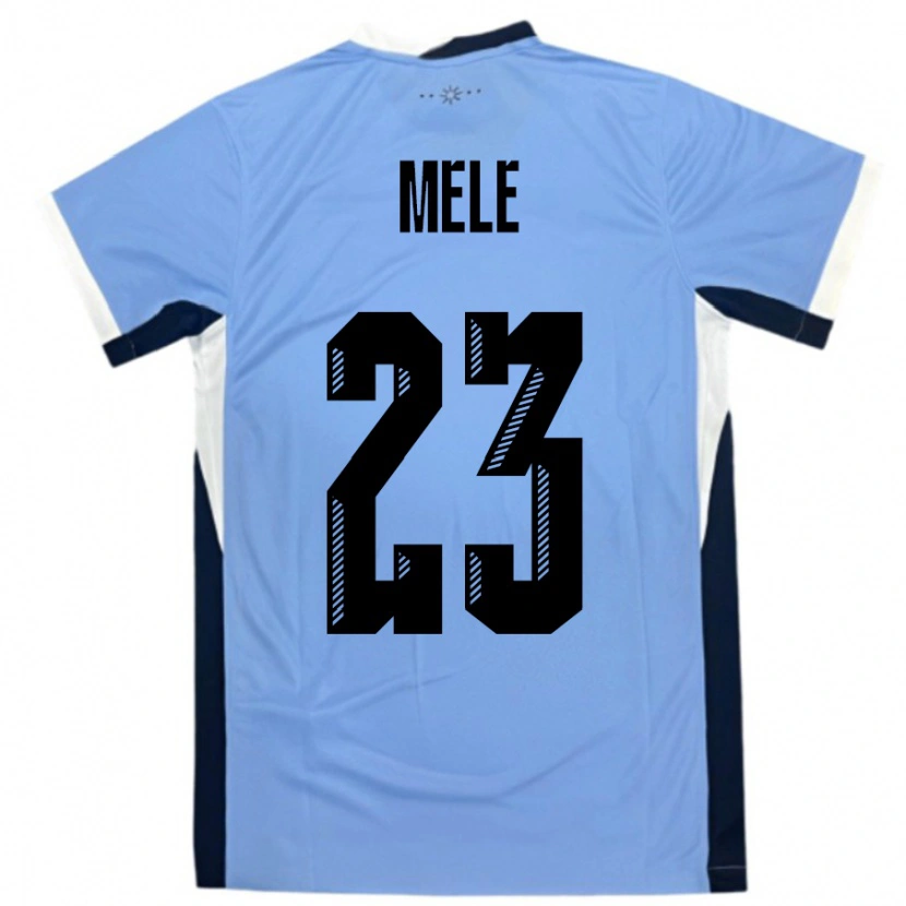 Danxen Kid Uruguay Santiago Mele #23 White Black Home Jersey 24-26 T-Shirt