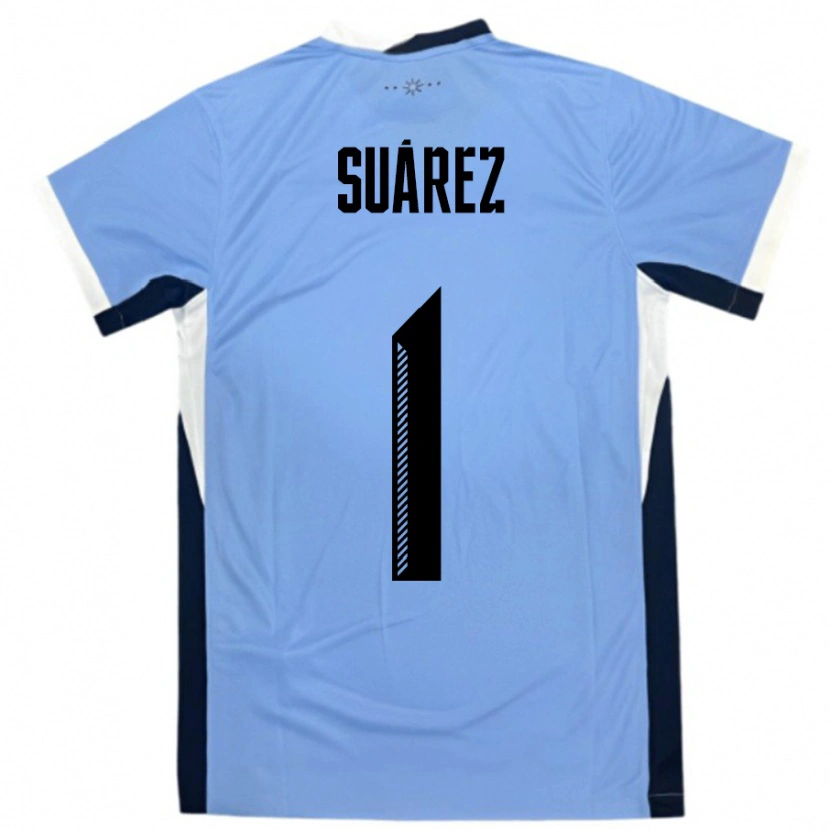 Danxen Kid Uruguay Ignacio Suárez #1 White Black Home Jersey 24-26 T-Shirt