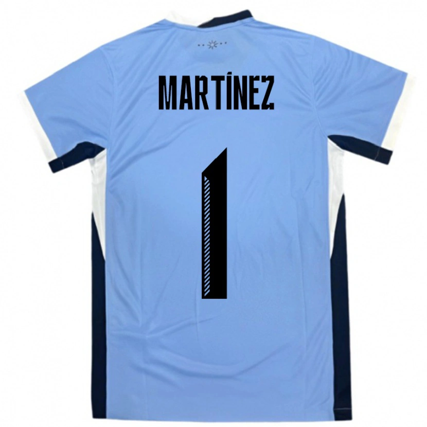 Danxen Kid Uruguay Kevin Martínez #1 White Black Home Jersey 24-26 T-Shirt