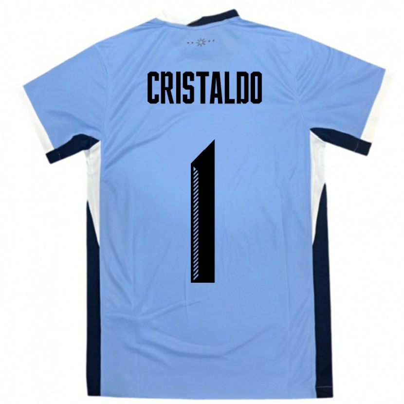 Danxen Kid Uruguay Fabian Cristaldo #1 White Black Home Jersey 24-26 T-Shirt