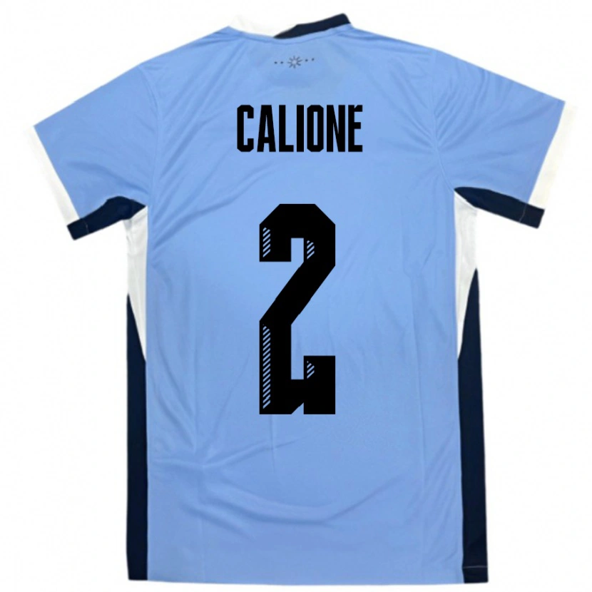 Danxen Kid Uruguay Paolo Calione #2 White Black Home Jersey 24-26 T-Shirt