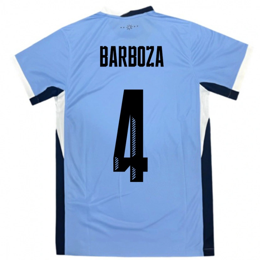 Danxen Kid Uruguay Brian Barboza #4 White Black Home Jersey 24-26 T-Shirt