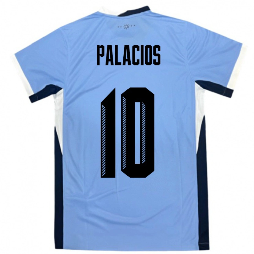 Danxen Kid Uruguay Tiago Palacios #10 White Black Home Jersey 24-26 T-Shirt