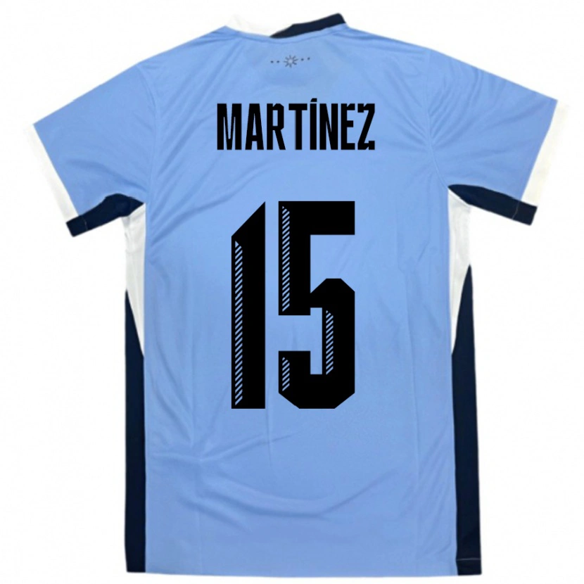 Danxen Kid Uruguay Facundo Martínez #15 White Black Home Jersey 24-26 T-Shirt