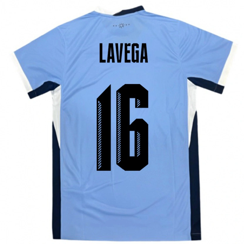 Danxen Kid Uruguay Joaquín Lavega #16 White Black Home Jersey 24-26 T-Shirt