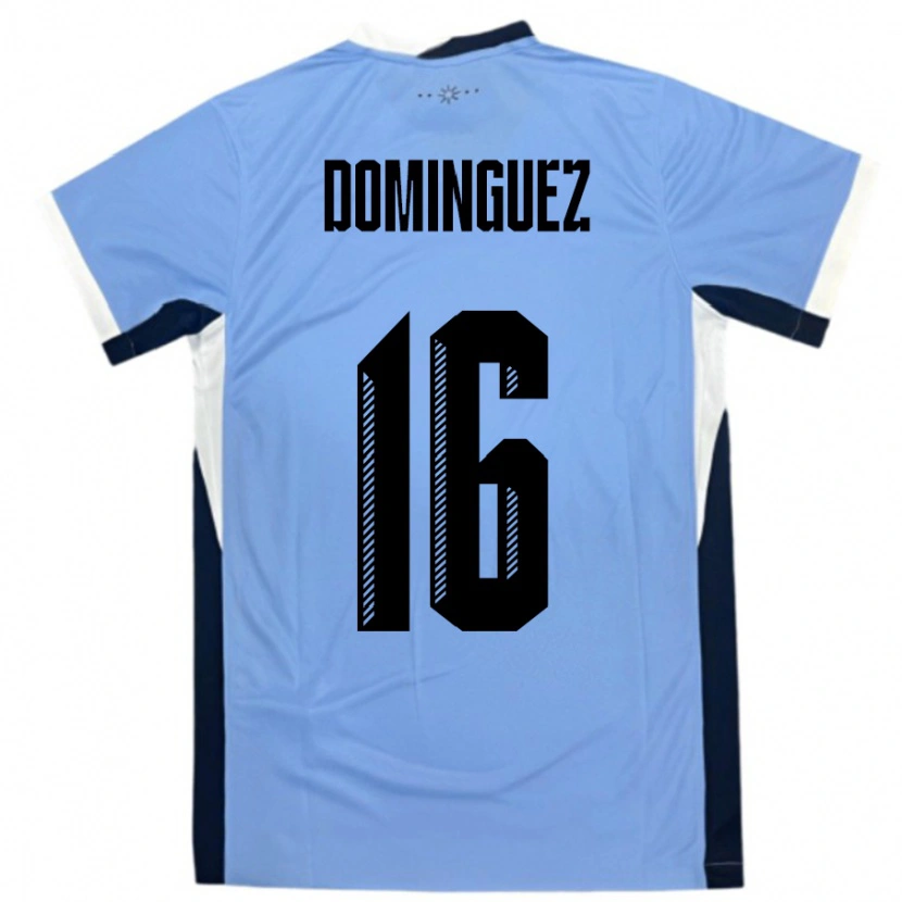 Danxen Kid Uruguay Facundo Dominguez #16 White Black Home Jersey 24-26 T-Shirt