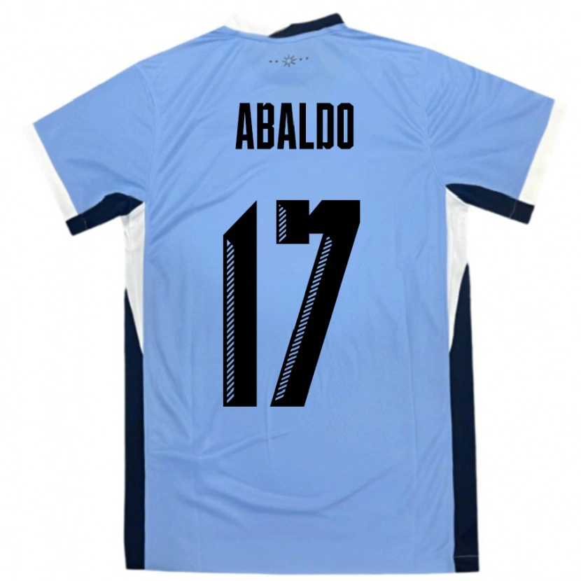 Danxen Kid Uruguay Matías Abaldo #17 White Black Home Jersey 24-26 T-Shirt