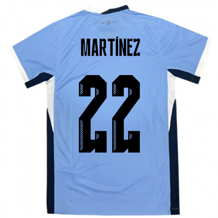 Danxen Kid Uruguay Fredy Martínez #22 White Black Home Jersey 24-26 T-Shirt