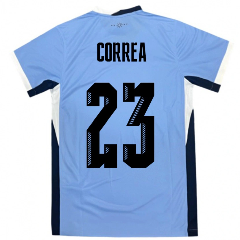 Danxen Kid Uruguay Fabrizio Correa #23 White Black Home Jersey 24-26 T-Shirt