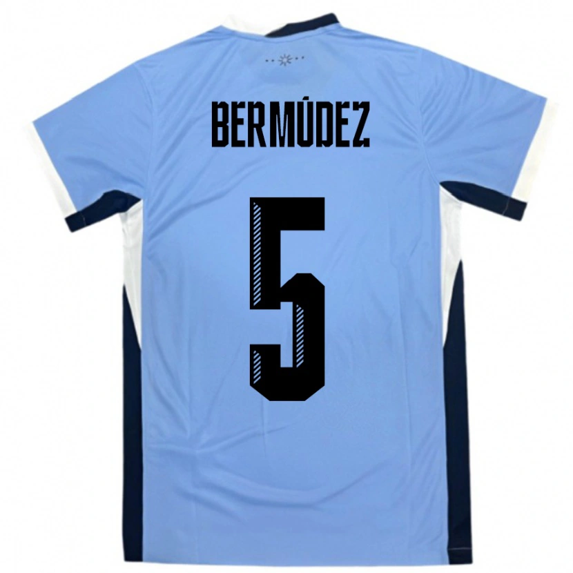 Danxen Kid Uruguay Karol Bermudez #5 White Black Home Jersey 24-26 T-Shirt