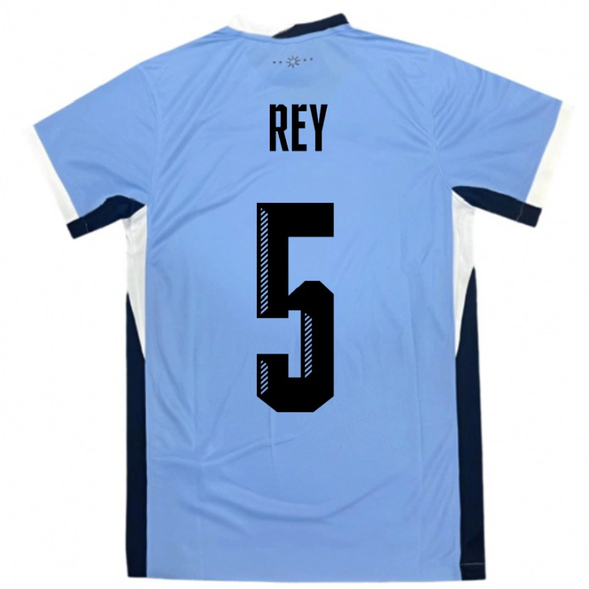 Danxen Kid Uruguay Rodrigo Rey #5 White Black Home Jersey 24-26 T-Shirt