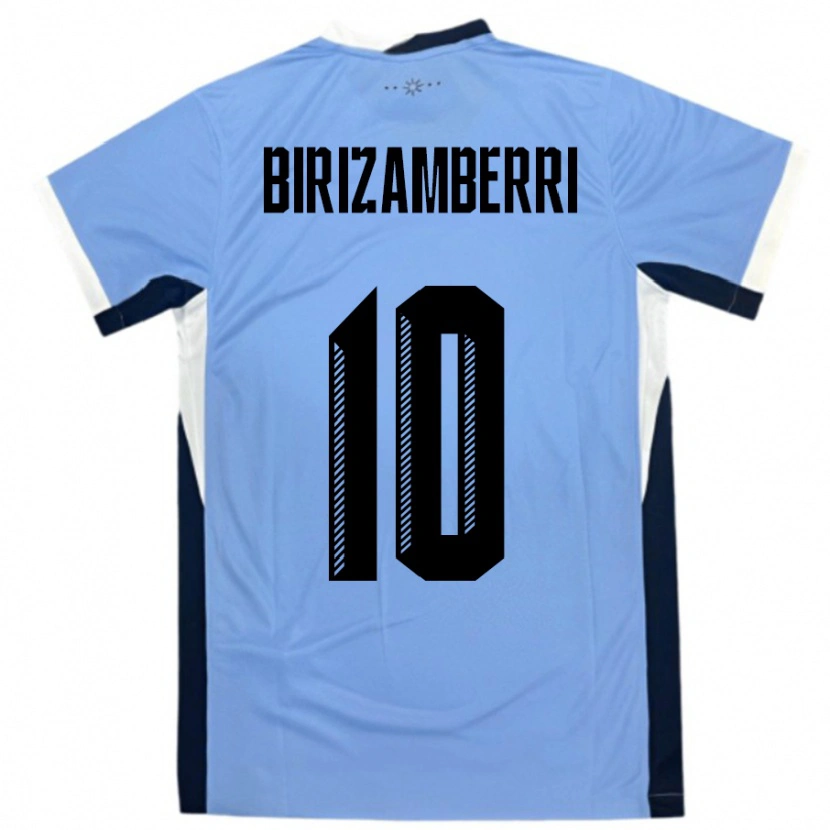 Danxen Kid Uruguay Carolina Birizamberri #10 White Black Home Jersey 24-26 T-Shirt