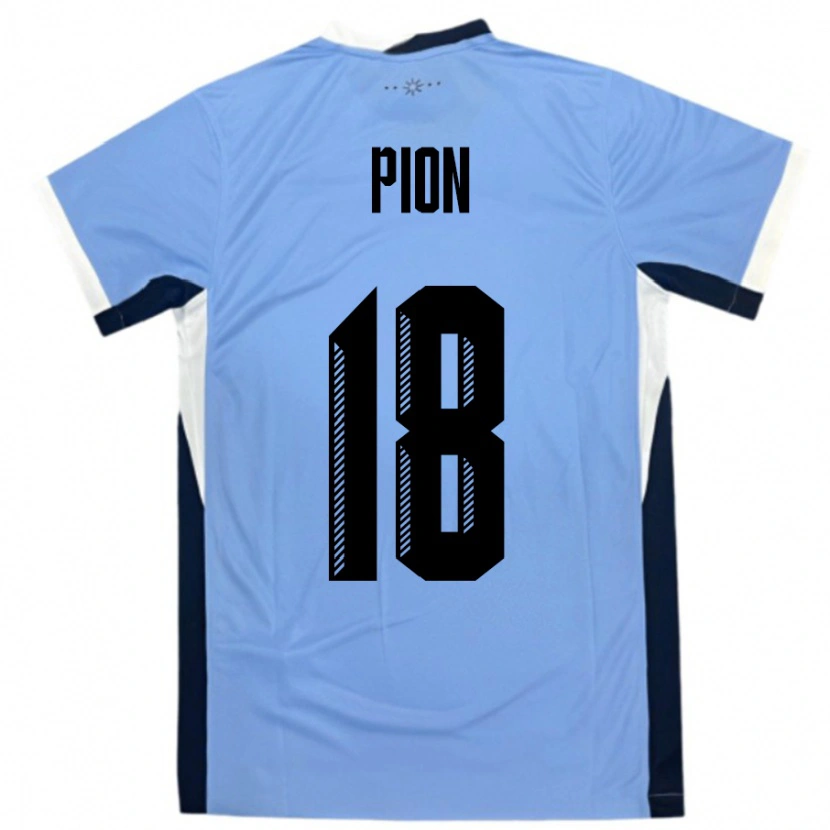 Danxen Kid Uruguay Mariana Pion #18 White Black Home Jersey 24-26 T-Shirt