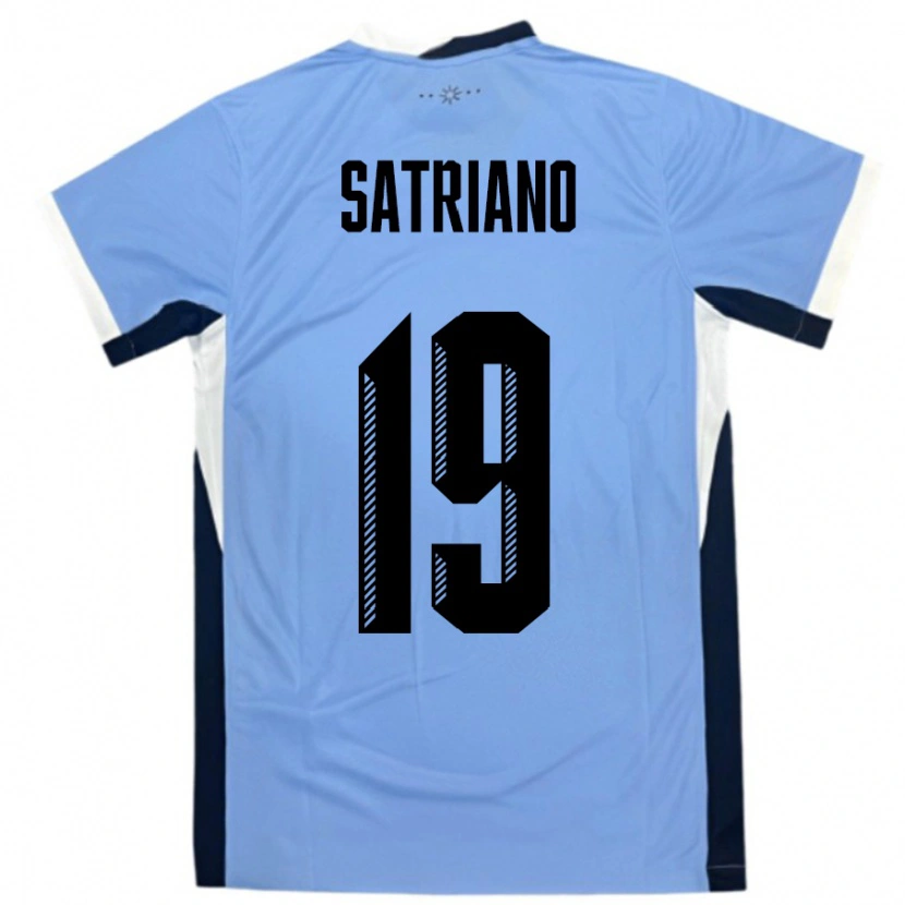 Danxen Kid Uruguay Martin Satriano #19 White Black Home Jersey 24-26 T-Shirt