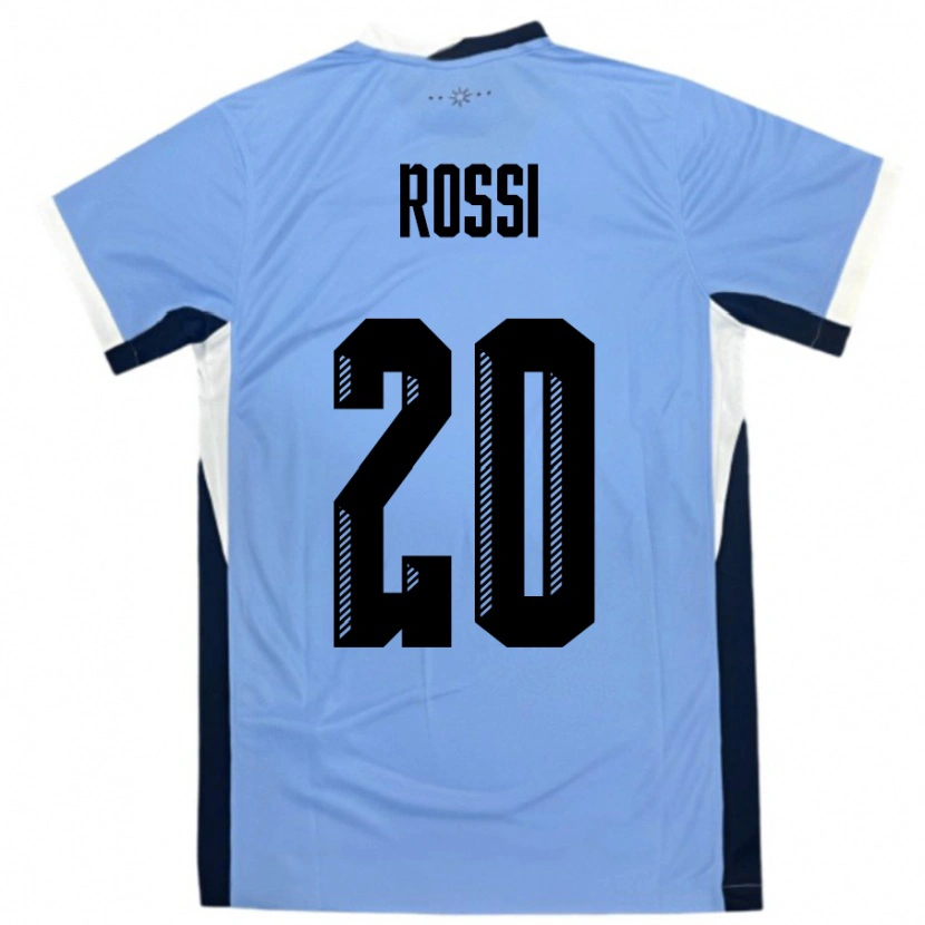 Danxen Kid Uruguay Diego Rossi #20 White Black Home Jersey 24-26 T-Shirt