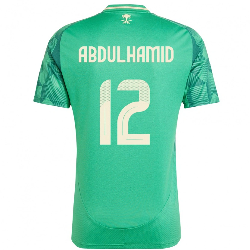 Danxen Kid Saudi Arabia Saud Abdulhamid #12 Green Home Jersey 24-26 T-Shirt