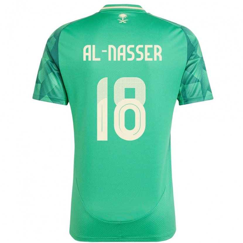 Danxen Kid Saudi Arabia Saad Al-Nasser #18 Green Home Jersey 24-26 T-Shirt