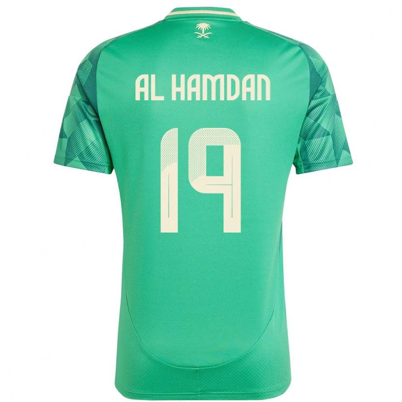 Danxen Kid Saudi Arabia Abdullah Al-Hamdan #19 Green Home Jersey 24-26 T-Shirt