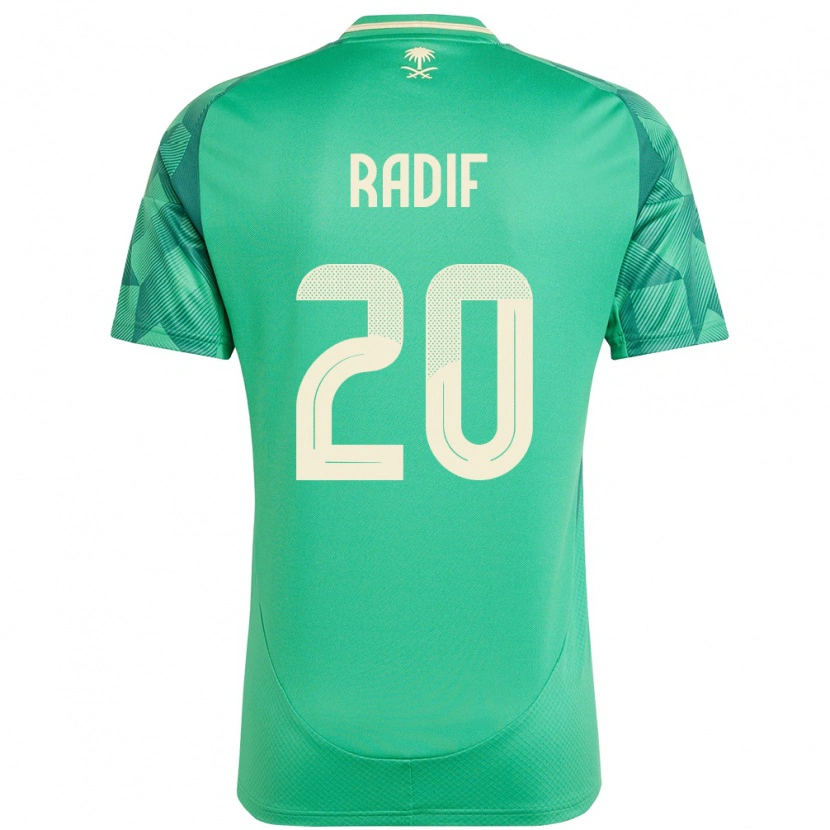 Danxen Kid Saudi Arabia Abdullah Radif #20 Green Home Jersey 24-26 T-Shirt