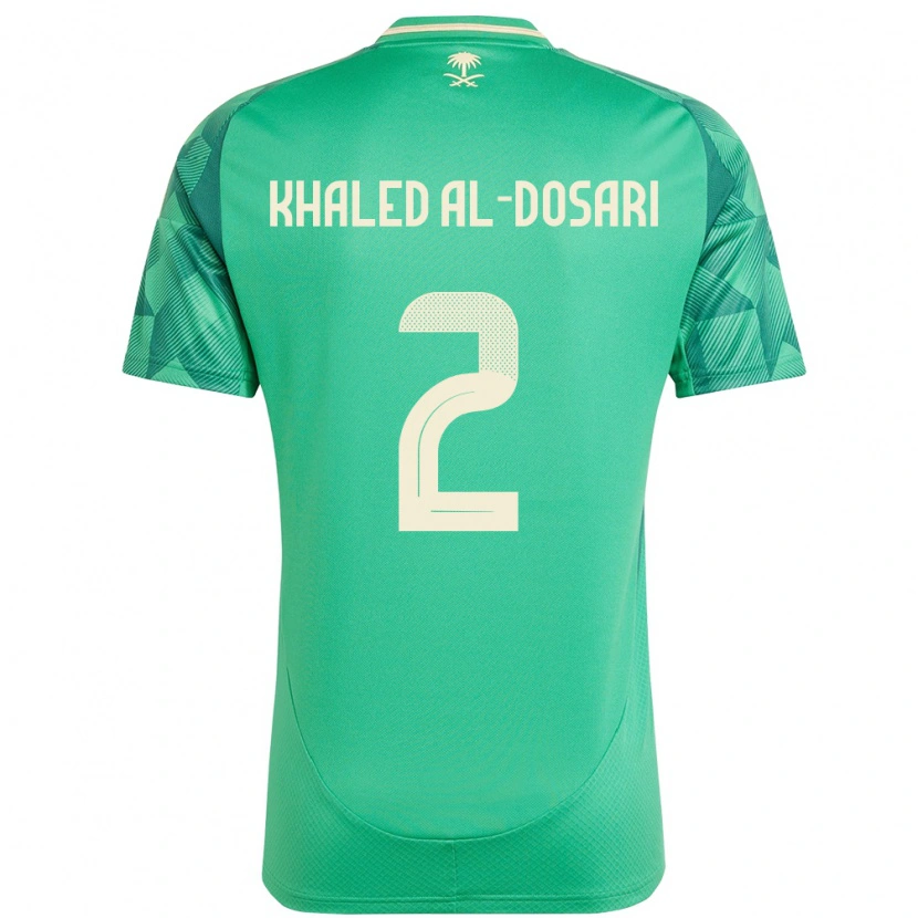 Danxen Kid Saudi Arabia Yazeed Khaled Al-Dosari #2 Green Home Jersey 24-26 T-Shirt