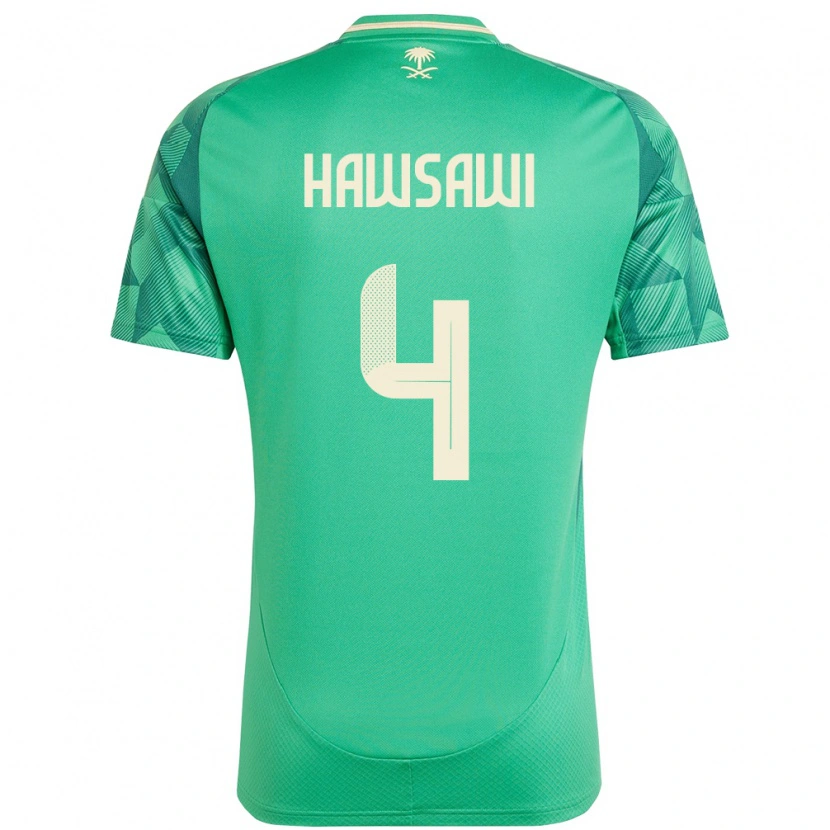 Danxen Kid Saudi Arabia Mohammed Hawsawi #4 Green Home Jersey 24-26 T-Shirt