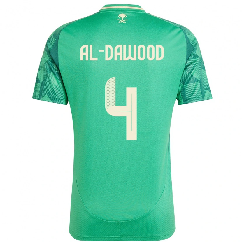 Danxen Kid Saudi Arabia Mishaal Al-Dawood #4 Green Home Jersey 24-26 T-Shirt