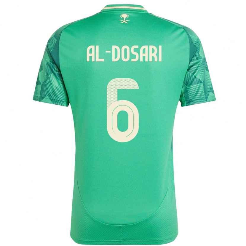 Danxen Kid Saudi Arabia Saeed Al-Dosari #6 Green Home Jersey 24-26 T-Shirt