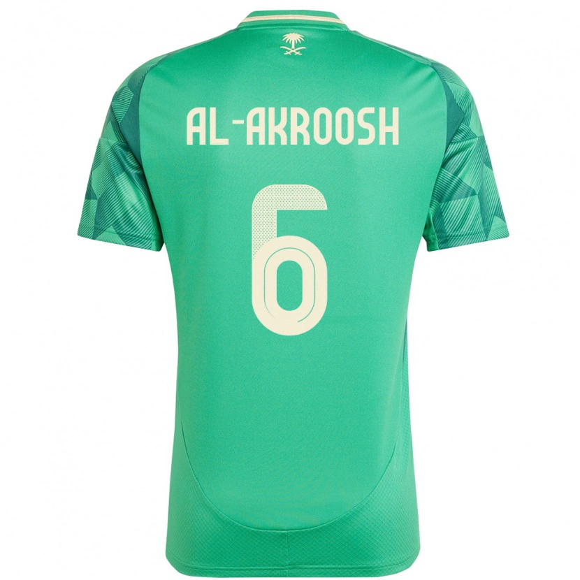 Danxen Kid Saudi Arabia Hassan Al-Akroosh #6 Green Home Jersey 24-26 T-Shirt