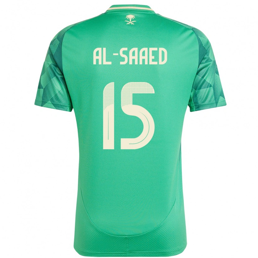 Danxen Kid Saudi Arabia Turki Abdullah Al-Saaed #15 Green Home Jersey 24-26 T-Shirt