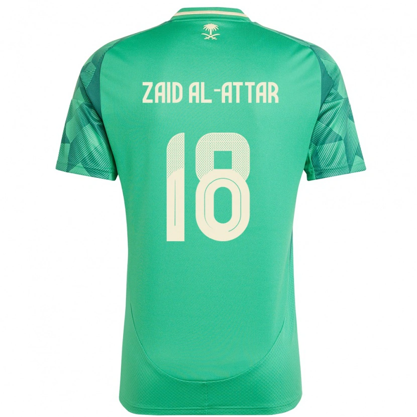 Danxen Kid Saudi Arabia Ramez Zaid Al-Attar #18 Green Home Jersey 24-26 T-Shirt