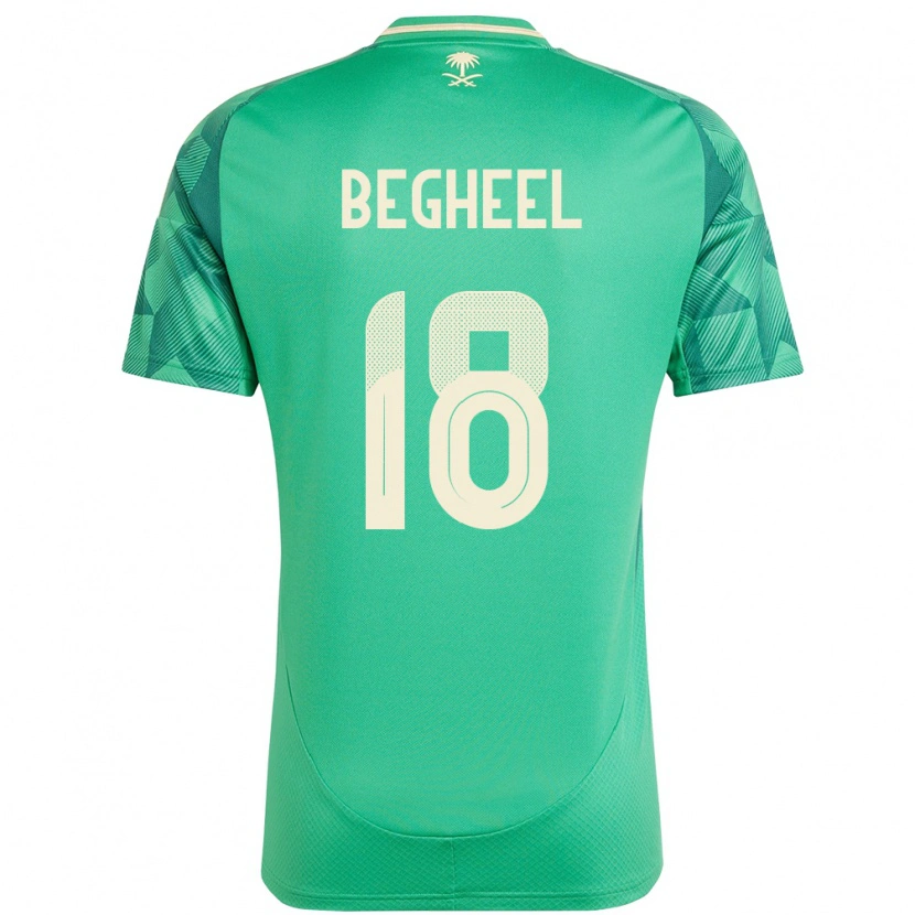 Danxen Kid Saudi Arabia Qasem Begheel #18 Green Home Jersey 24-26 T-Shirt