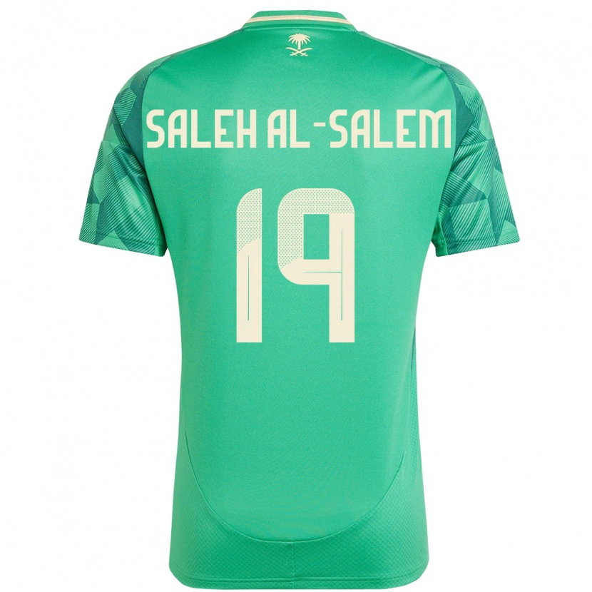 Danxen Kid Saudi Arabia Yousef Saleh Al-Salem #19 Green Home Jersey 24-26 T-Shirt