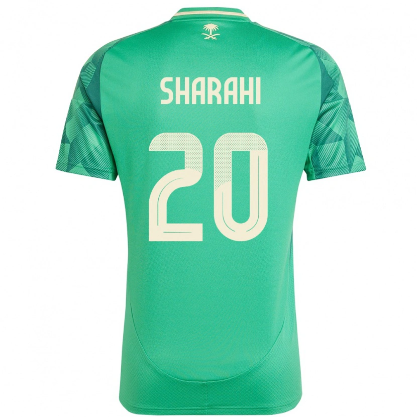 Danxen Kid Saudi Arabia Anwar Sharahi #20 Green Home Jersey 24-26 T-Shirt