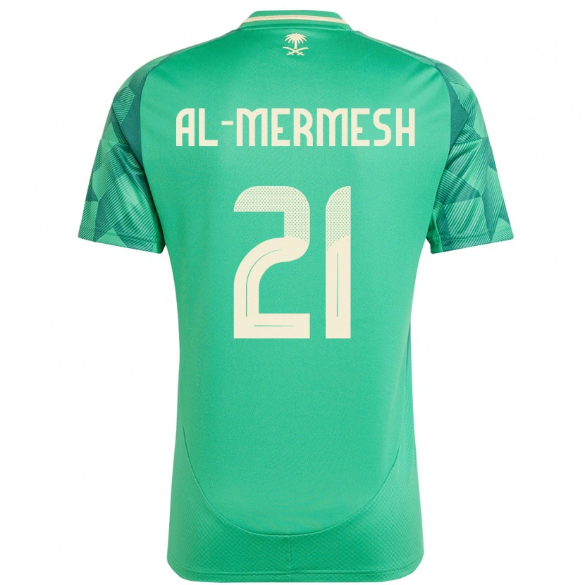 Danxen Kid Saudi Arabia Osama Al-Mermesh #21 Green Home Jersey 24-26 T-Shirt