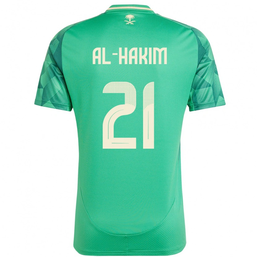 Danxen Kid Saudi Arabia Mohammed Al-Hakim #21 Green Home Jersey 24-26 T-Shirt