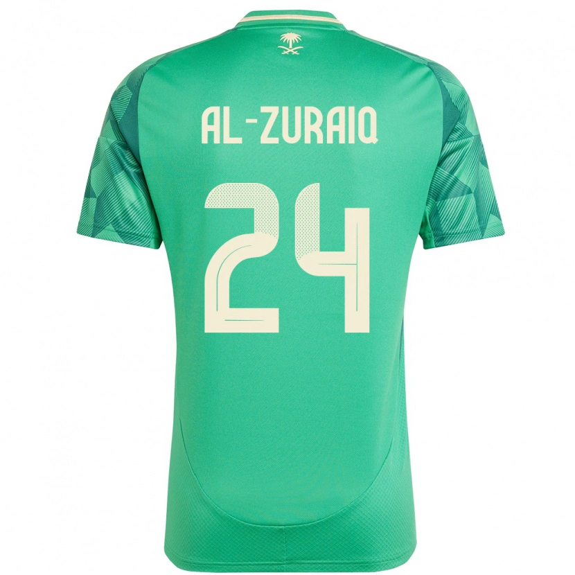 Danxen Kid Saudi Arabia Saeed Ibrahim Al-Zuraiq #24 Green Home Jersey 24-26 T-Shirt