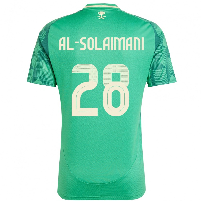 Danxen Kid Saudi Arabia Solaiman Al-Solaimani #28 Green Home Jersey 24-26 T-Shirt