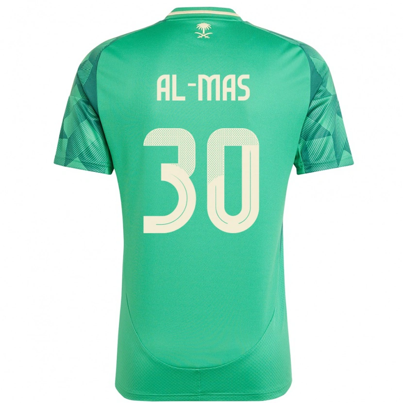 Danxen Kid Saudi Arabia Abdullah Al-Mas #30 Green Home Jersey 24-26 T-Shirt