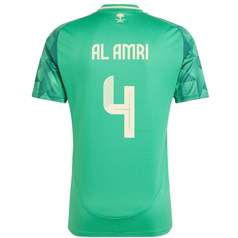 Danxen Kid Saudi Arabia Abdulelah Al Amri #4 Green Home Jersey 24-26 T-Shirt