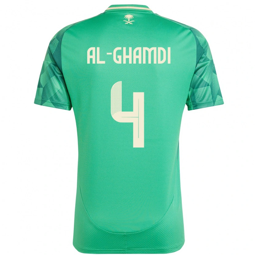 Danxen Kid Saudi Arabia Talah Al Ghamdi #4 Green Home Jersey 24-26 T-Shirt