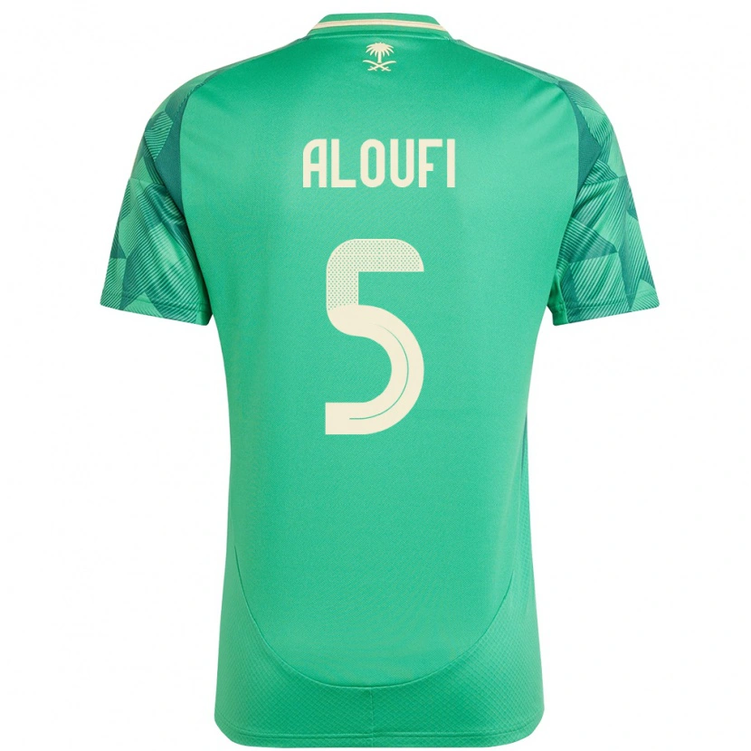 Danxen Kid Saudi Arabia Mohammed Aloufi #5 Green Home Jersey 24-26 T-Shirt